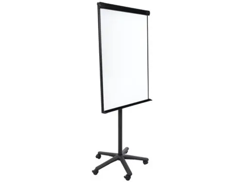 Flipchart Magnetisch Met 5 Wielen 100x70cm Zwart