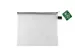 etui B5 PVC-vrij transparant met zwarte rits