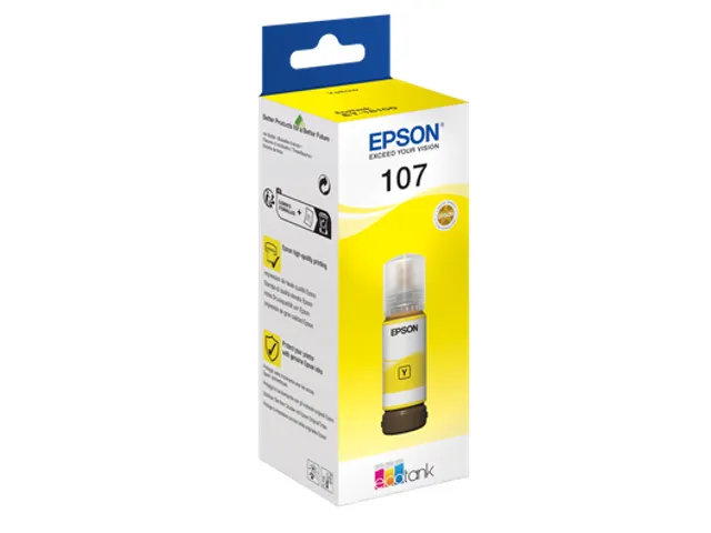 Epson 107 EcoTank inktfles geel, Origineel, Geel, Epson, EcoTank ET-18