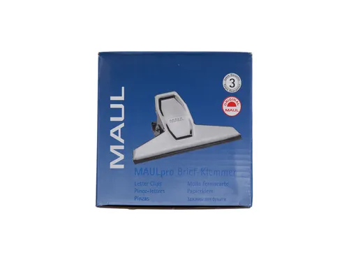 Papierklem MAUL Pro 95mm capaciteit 25mm zilver