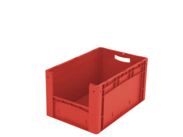 Euronorm Stapelkrat M. Grijpopening Pp 320x600x400mm Rood