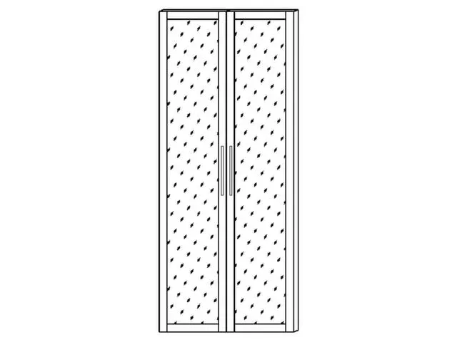 dubbele vleugeldeur,v. kantoorstelling,HxB 1880x800mm