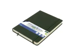 Schetsboek Kangaro A5 forest green PU HC 80 vel 140gr roomwit met elas