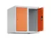 opzetkast,v. locker,2vak.,vak B 250mm,HxBxD 500x500x500mm,vleugeldeur