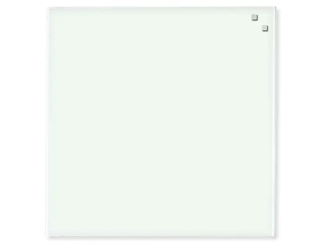 Glasmagneetbord Naga 45x45cm wit