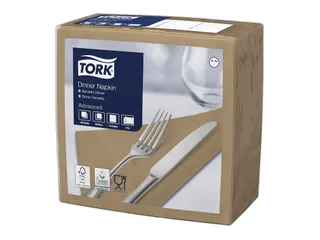 Tork 478751 Dinnerservet Advanced Biscuit 39x39cm - 2