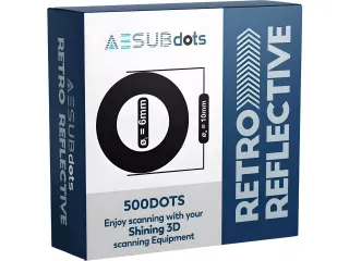 AESUBdots retro reflecterende referentiepunten 6 mm 500 stuks - 1