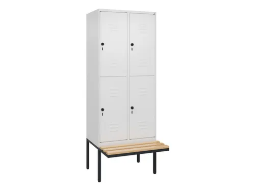 Dubbeldekse dekenkist,HxBxD 2120x800x815mm,2x2vak.,vak B 400mm