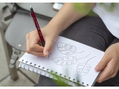 Vulpotlood Faber-Castell GRIP 1347 0,7mm rood