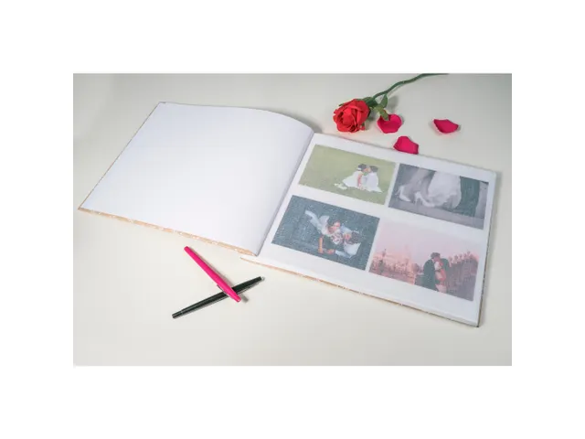 Album photos à vis 40 pages blanches - Format 37x29cm - KRAFT - Visue