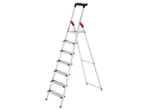 veiligheidsladder,eenzijdig,7 XXL treden,Stand H 1,5m,balk L 2,33m