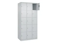 lockerkast,HxBxD 1850x900x500mm,3x5vakken,vak B 300mm,cil.-slot
