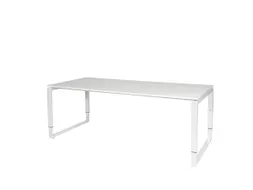 Domino Plus Bureau Hoogte Verstelbaar 2000x900mm Wit O-Poot Wit