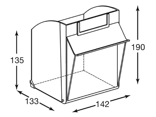 Transparante Magazijnbakken 32Bakken Abs-Kunststof Corpus Ral7035