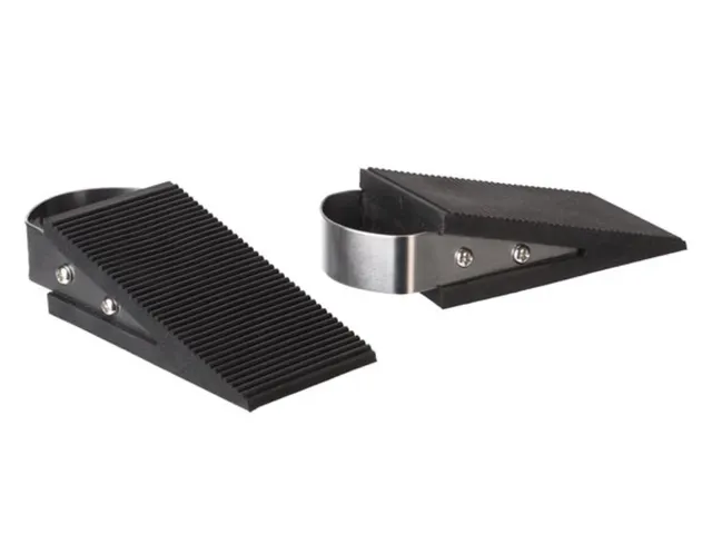 Deurstop rubber zwart 2 stuks
