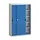 werkplaatskast 2000x1300x550mm 4xStalen bodem RAL7035 front RAL5010