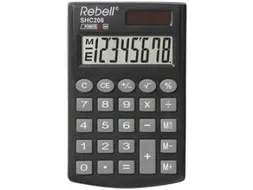 Calculator Rebell-SHC208-BX zwart pocket