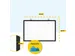 BRASQ Magnetisch Whiteboard 60x45cm Zwart met accessoire set