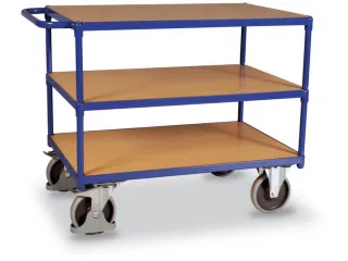 Tafelwagen 500kg 1000x700mm 3 Etages Houten Plaat - 2