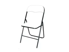 Klapstoel BRASQ FC100 Wit-zwart