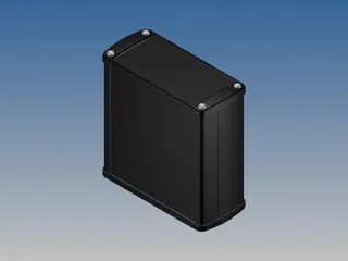 Aluminium Behuizing - Zwart - 110x105.9x45.8mm - 1