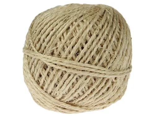 Sisalkoord touw uit 2 draden, bol van 200 g, +/- 45 m