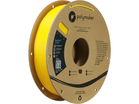 Polymaker 3D filament PolyFlex TPU-95A 1,75mm Geel 0.75kg