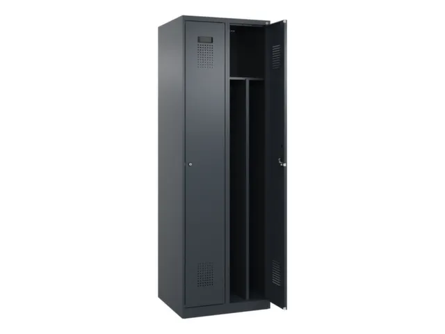 locker voor scheiding van kleding,HxBxD 1850x600x500mm,2vak