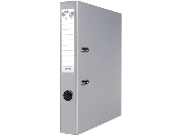 BASIC ordner A4 PP rug van 5 cm grijs