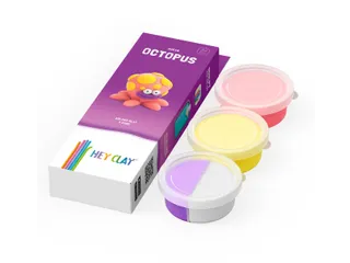 Klei Hey Clay Octopus 3 potjes - 2