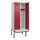 locker met bank,HxBxD 2120x800x815mm,2vak,vak B 400mm,cilinderslot