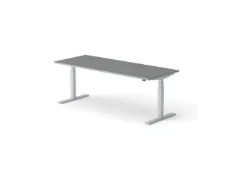 Elektrisch ihv bureau,HxBxD 650-1310x2000x800mm,blad donkergrijs - 1