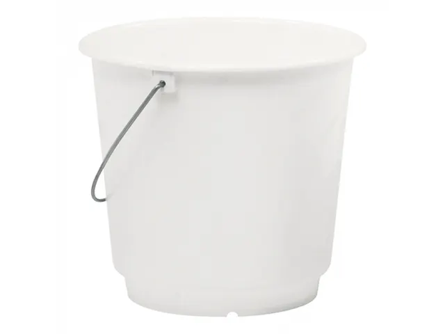 Denox Emmer met maatverdeling kunststof wit 20 liter