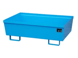 Opvangbak 2x 200l Opvangvol. 246l Blauw 415x 1200x 800mm Open