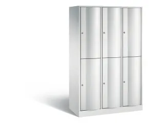 lockerkast cil.slot 1950x1150x540mm 3x2 vakken RAL7035 front RAL7035 - 2