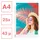 Colour'Breeze showtas A4 43micron gekorreld 25 stuks