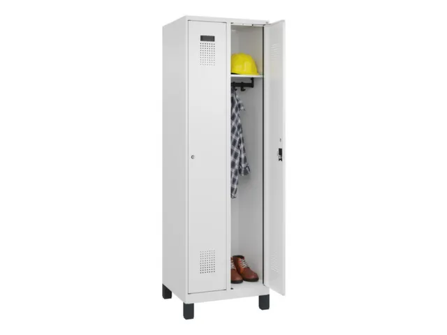 locker,HxBxD 1950x600x500mm,2vak,vak B 300mm,cil.-slot,voeten