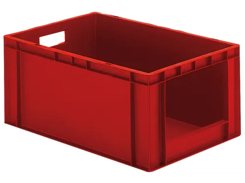 Euronorm-stapelbak 51liter Rood 270x600x400mm Wanden/bodem Gesloten