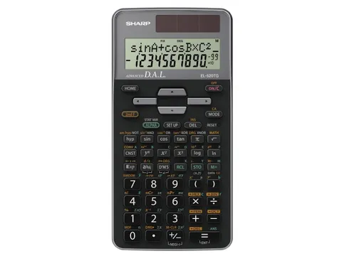 Calculator Sharp-EL520TGGY zwart-grijs wetenschappelijk