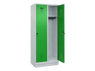 locker,HxBxD 1950x800x500mm,2vak,vak B 400mm,draaigrendel,sokkel - 2