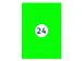Etiquette Rillprint 70x37mm vert fluo 2400 étiquettes