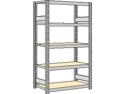magazijnstelling,grondveld,HxBxD 2000x1341x426mm,vakl. 250kg