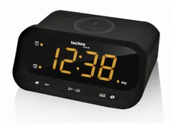 Wekker Technoline WT 477 158x116x75mm zwart met telefoonoplader