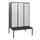 locker met bank,HxBxD 1950x1200x815mm,3vak,vak B 400mm,cil.-slot