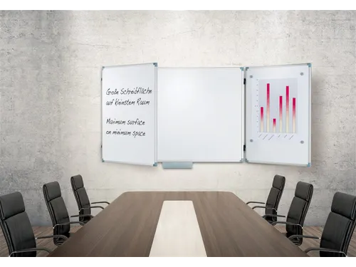 Vijfvlaksbord Whiteboard Maulpro 100x120cm Gelakt Staal
