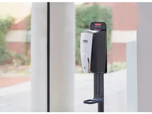 Zuil Standaard voor Autofoam Zeepdispenser Zwart