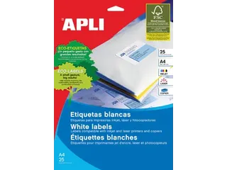 Apli Etiketten 210x297 Rechte Hoeken - 1