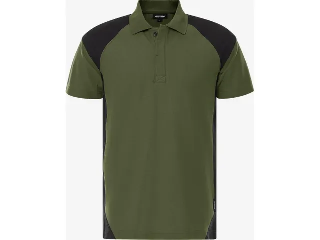Polo Fristads 7047 GPM, vert kaki/noir, taille M, la piece