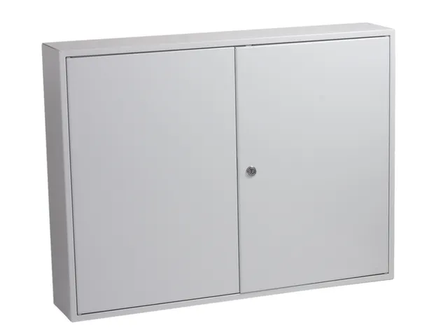 sleutelkast,400haak,HxBxD 550x730x140mm,romp grijs,front grijs