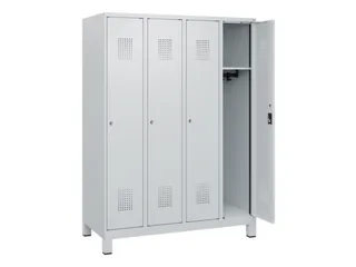 schoollocker,HxBxD 1630x1200x500mm,4vak,vak B 300mm,cil.-slot,voeten - 1